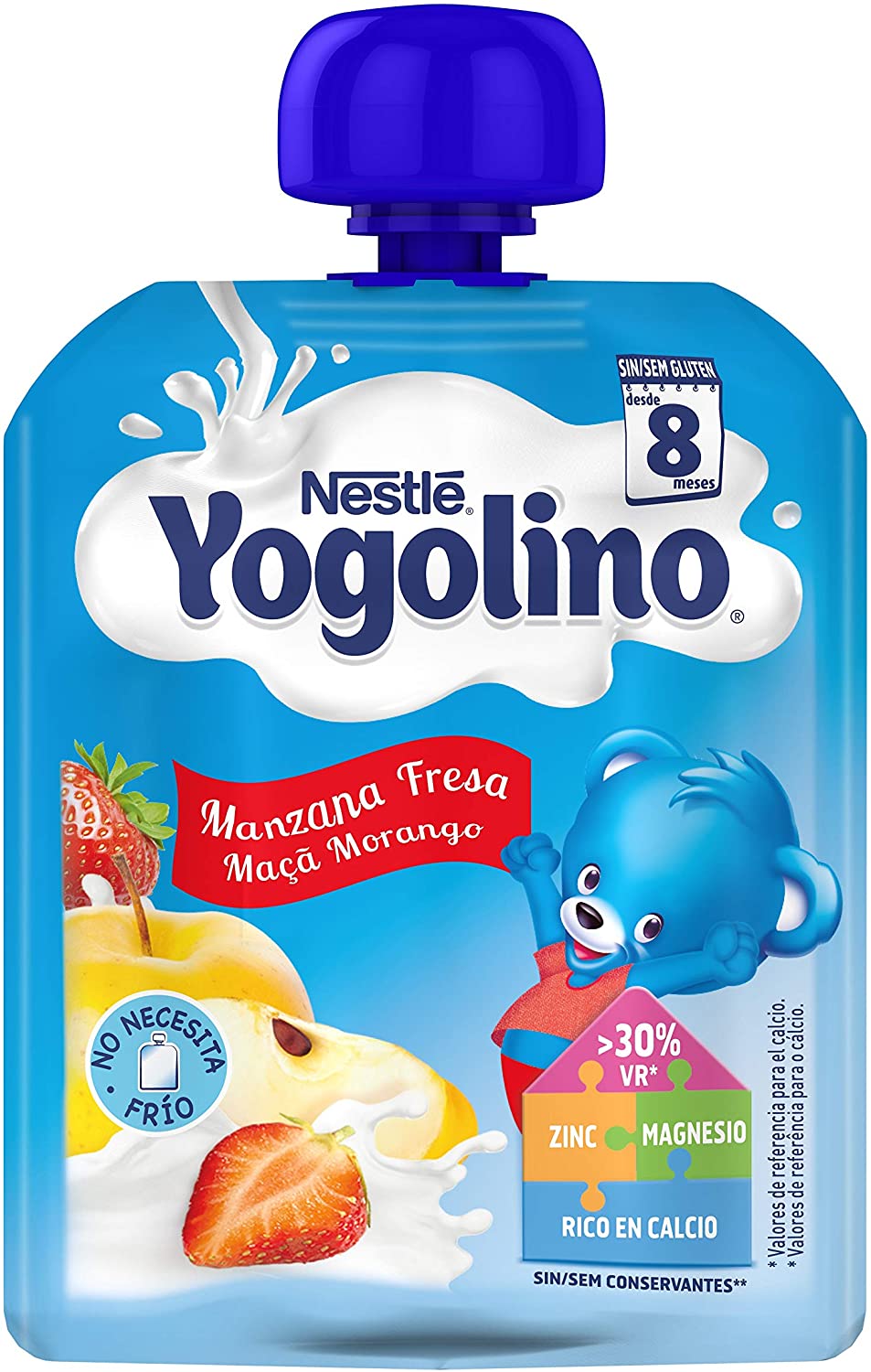 yogolino manzana y fresa /